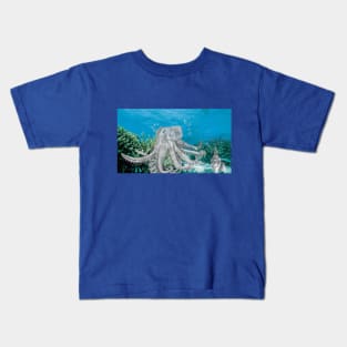 Octopus on the Seabed Kids T-Shirt